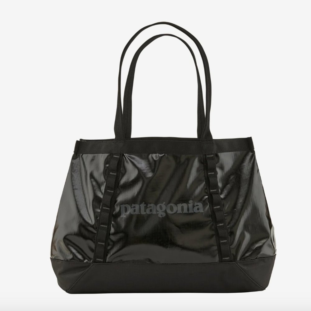 NWT Patagonia Black Hole Tote 25L in Black